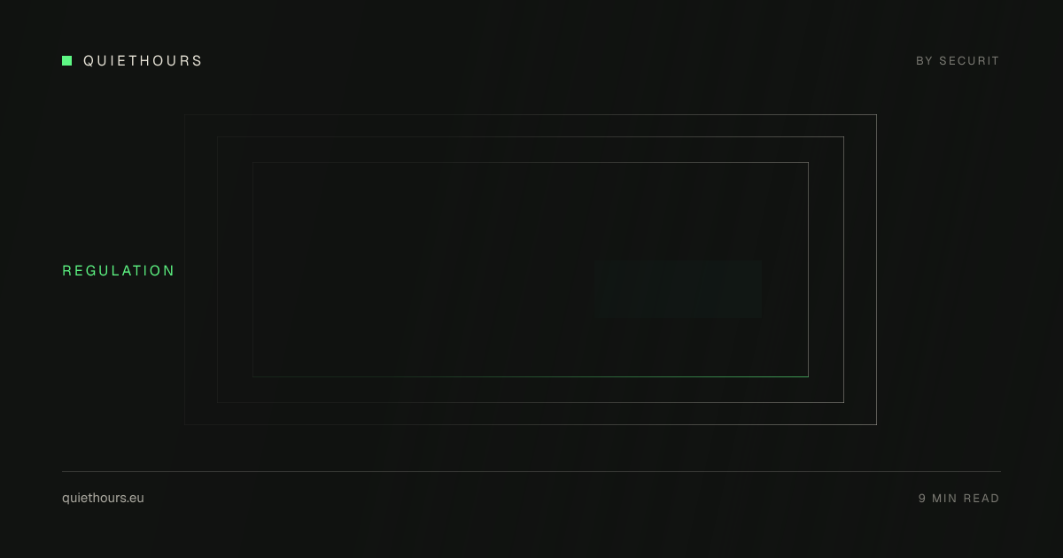 Minimalist diagonal hatch field cut by a single accent rule