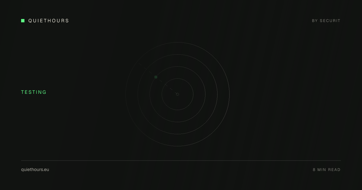 Minimalist concentric rings with a single accent tick
