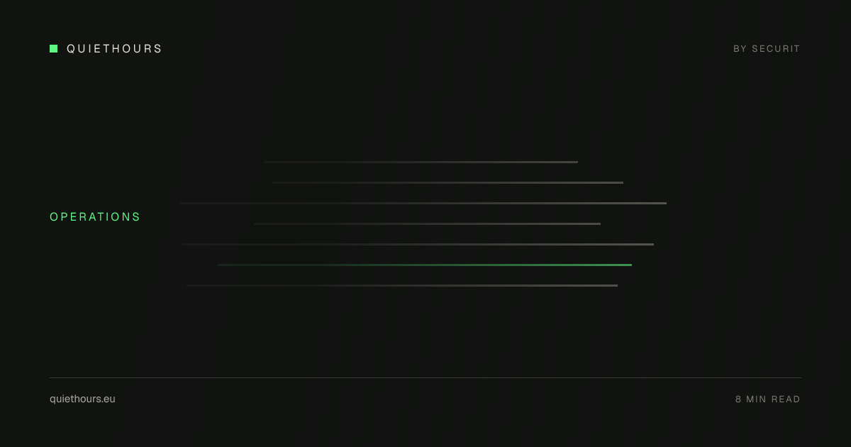 Minimalist dot field with one accented point and crosshair